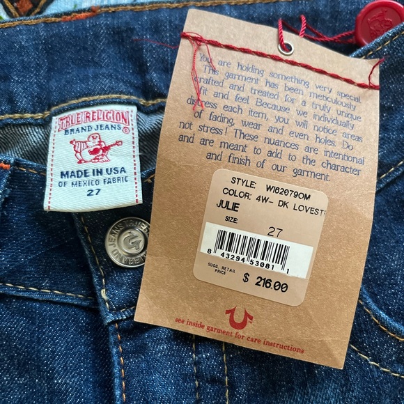 True Religion “Julie” Size 27 - Never worn - Picture 2 of 4